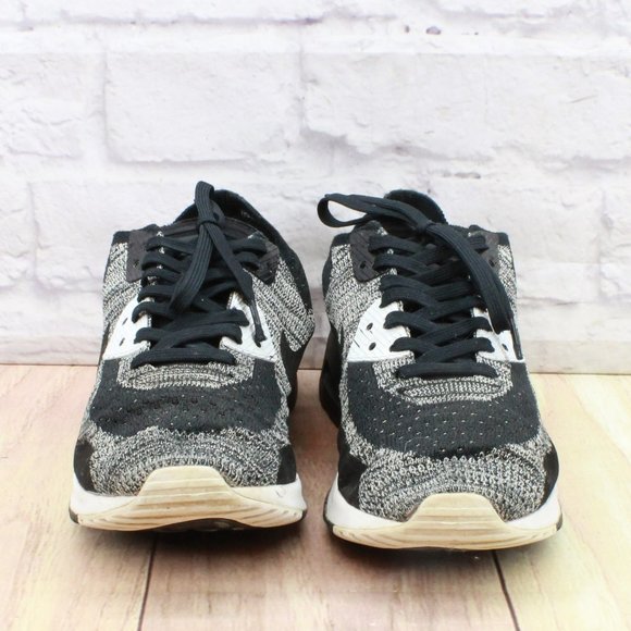 *Nike Air Max Black Flyknit Lace-up Low Top Athletic Sneakers Shoes Size - Picture 4 of 9